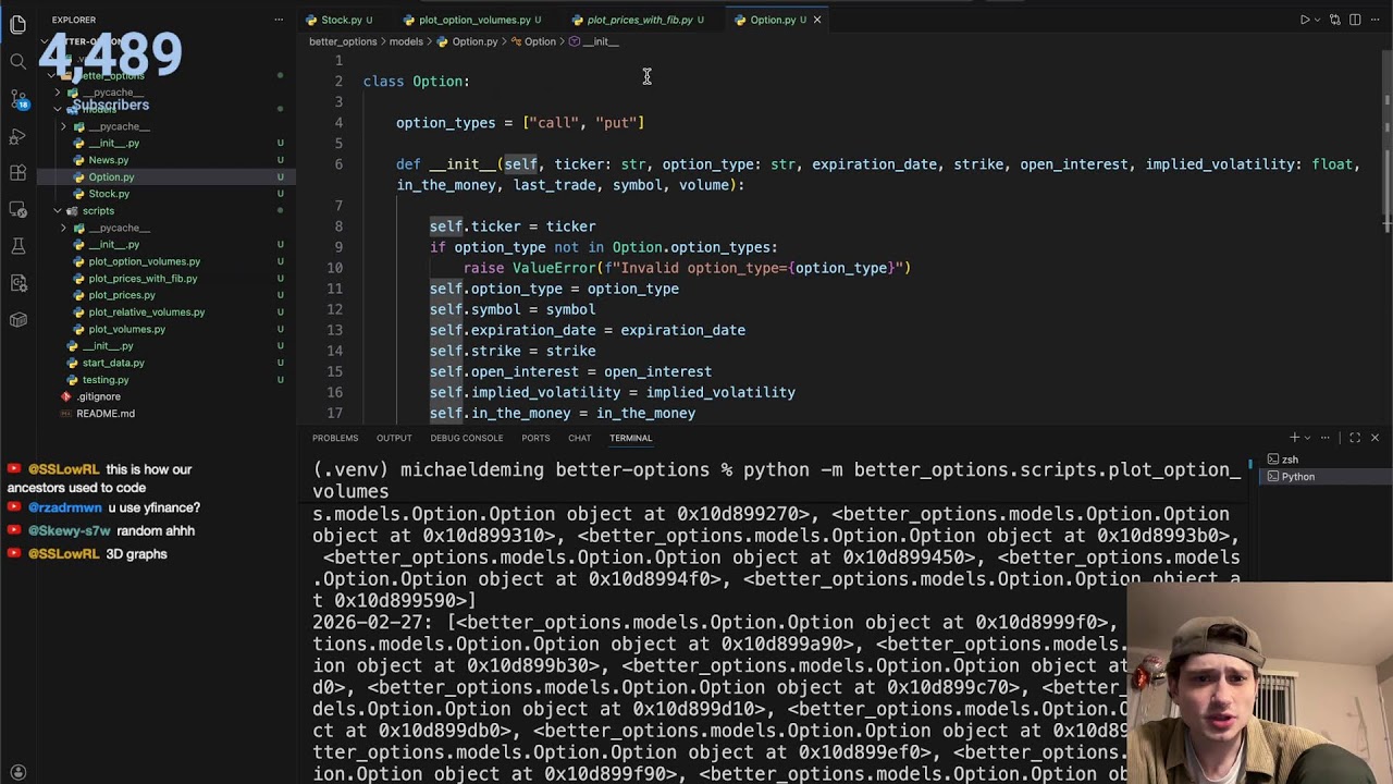 Coding/Analyzing Stock Scripts | Biochemist Learns Programming LIVE 🔴 ...