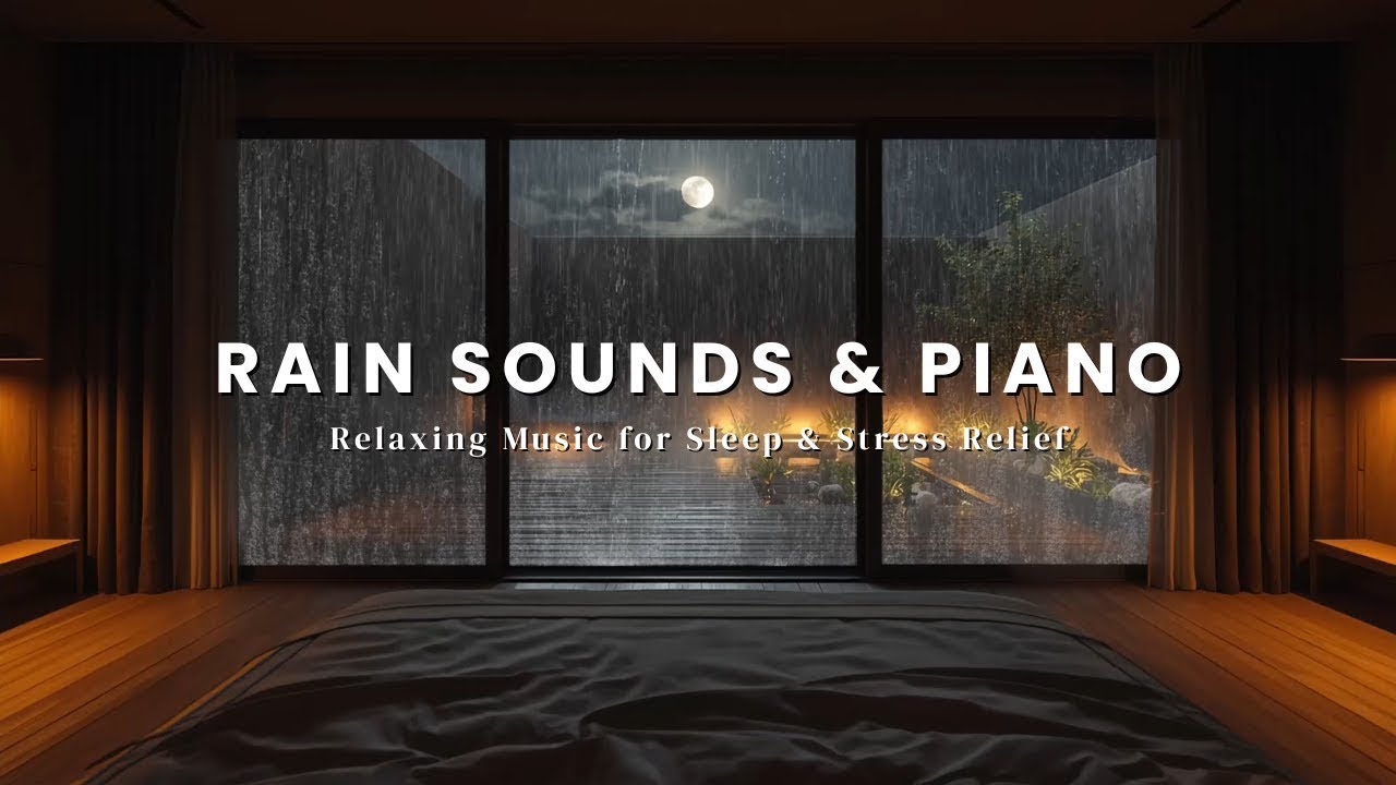 Soft Rain Patterns with Minimal Piano