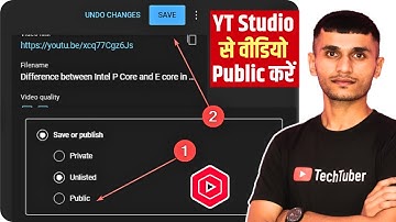 How to make a video public from YT Studio | How to make an unlisted video public | Make YT Video ...