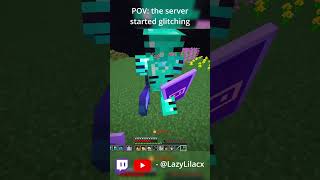 POV: the server started glitching #minecraft #lazylilacx #viral #funny #live #clips #fyp #gaming