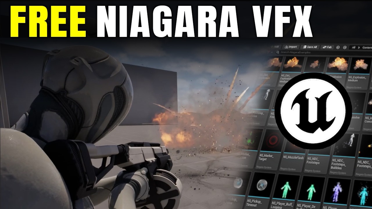 Более 50 бесплатных примеров проектов Niagara VFX | Unreal Engine 5.7
