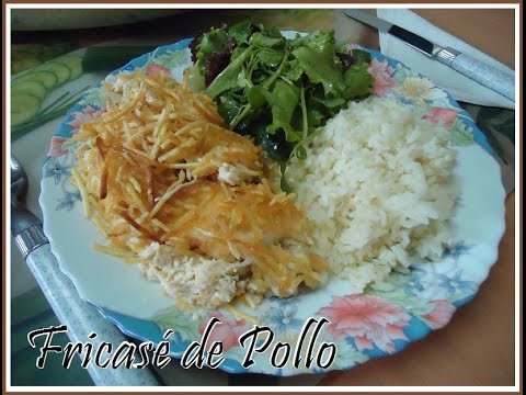 Fricasé de Pollo cremosito receta fácil y rápida