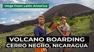 VOLCANO BOARDING AT CERRO NEGRO, LEÓN, GUATEMALA (Latin America Vlogs)