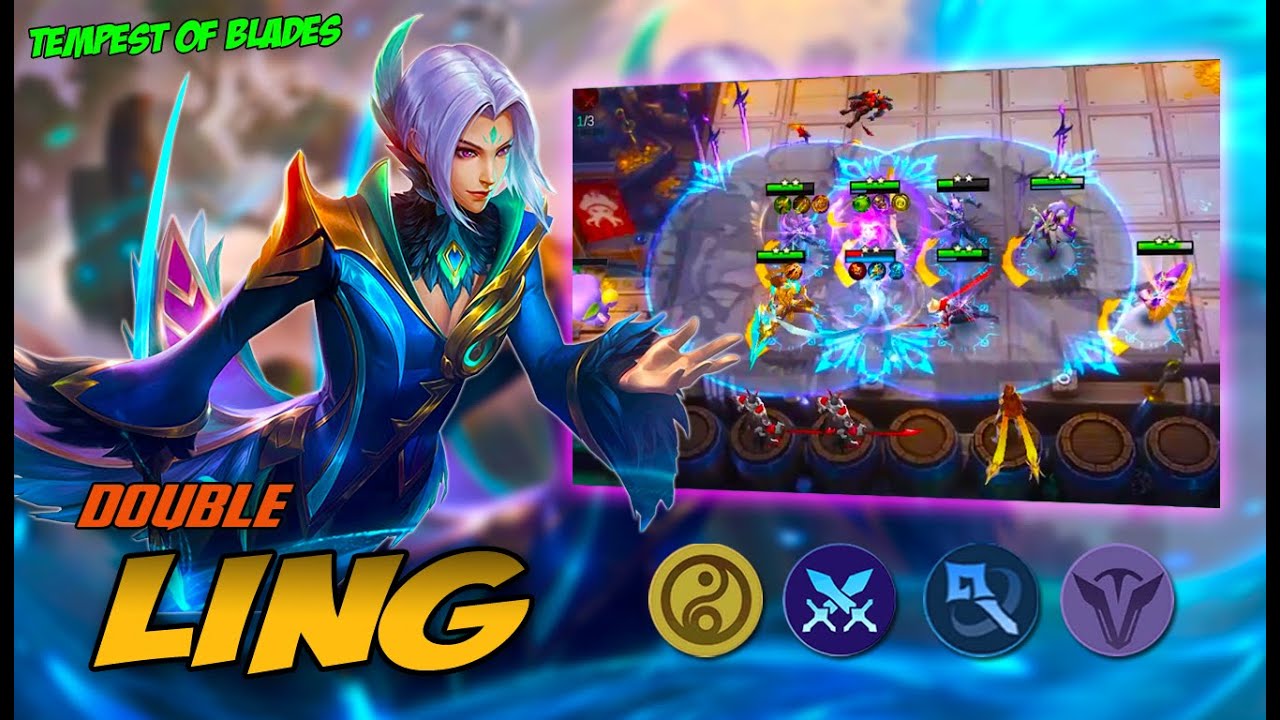COUNTER LUNOX USING DOUBLE LING || MAGIC CHESS || MOBILE LEGENDS