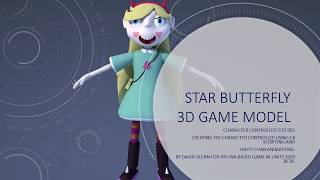 Star Butterfly 3D Model Third Person Character Controller  Test 001