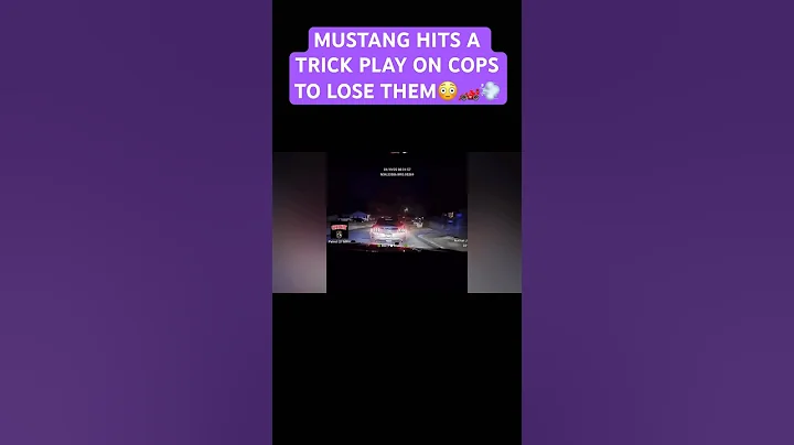 MUSTANG HITS TRICK PLAY ON COPS TO LOSE THEM😳🏎️💨#mustang #challenger #hellcat #mopar #dodge #srt