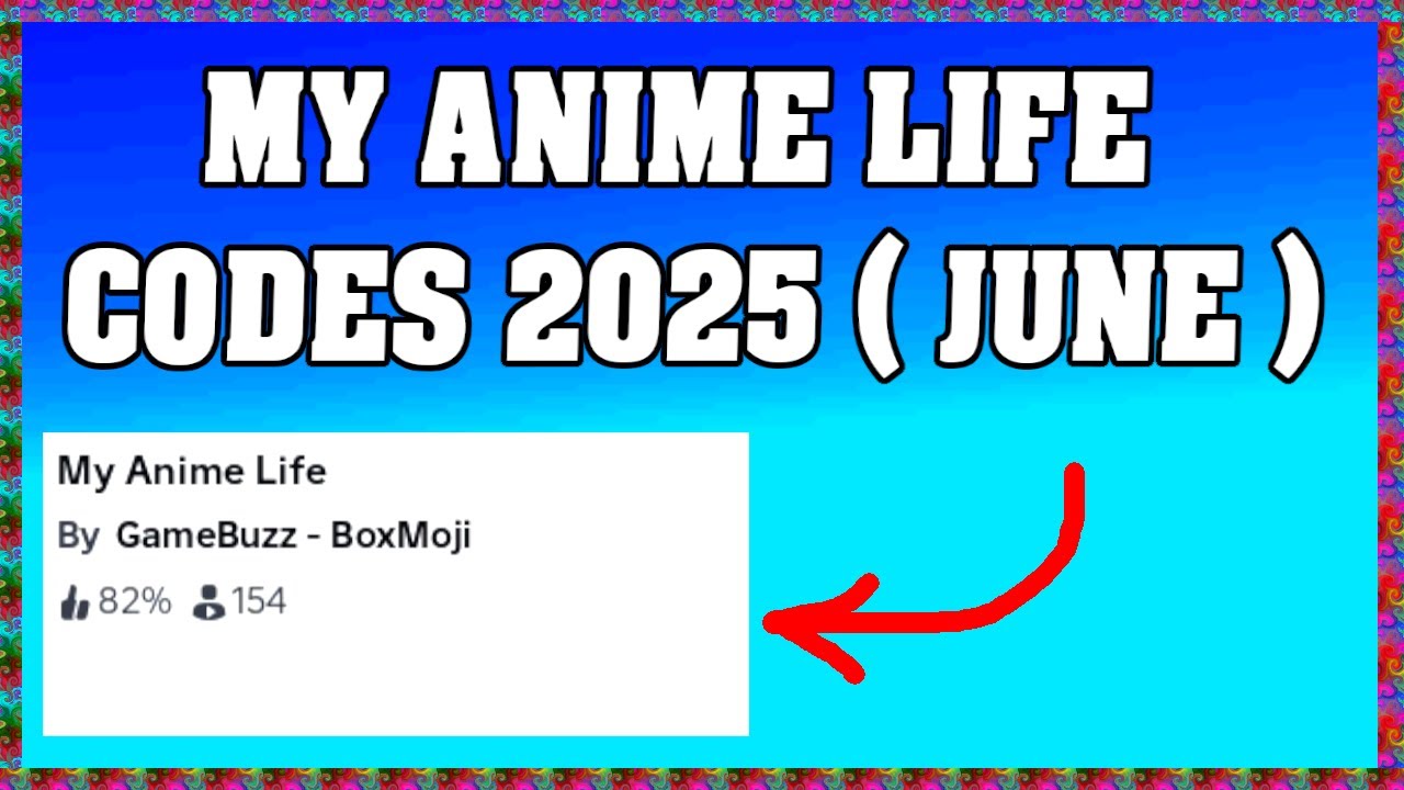 Roblox My Anime Life Codes 2025 ! 👀🔑 ( June )