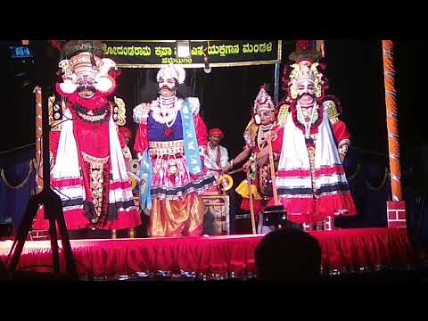 Hanumagiri Mela- ಹನುಮಗಿರಿ ಮೇಳದ ಗಧಾಯುದ್ಧದ ಒಂದು ಪ್ರಸಂಗ