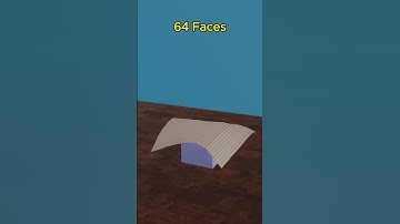 Cloth Simulation 1 to 4096 Faces 💣👔 #satisfying #3danimation #cloth #simulation #blender #shorts