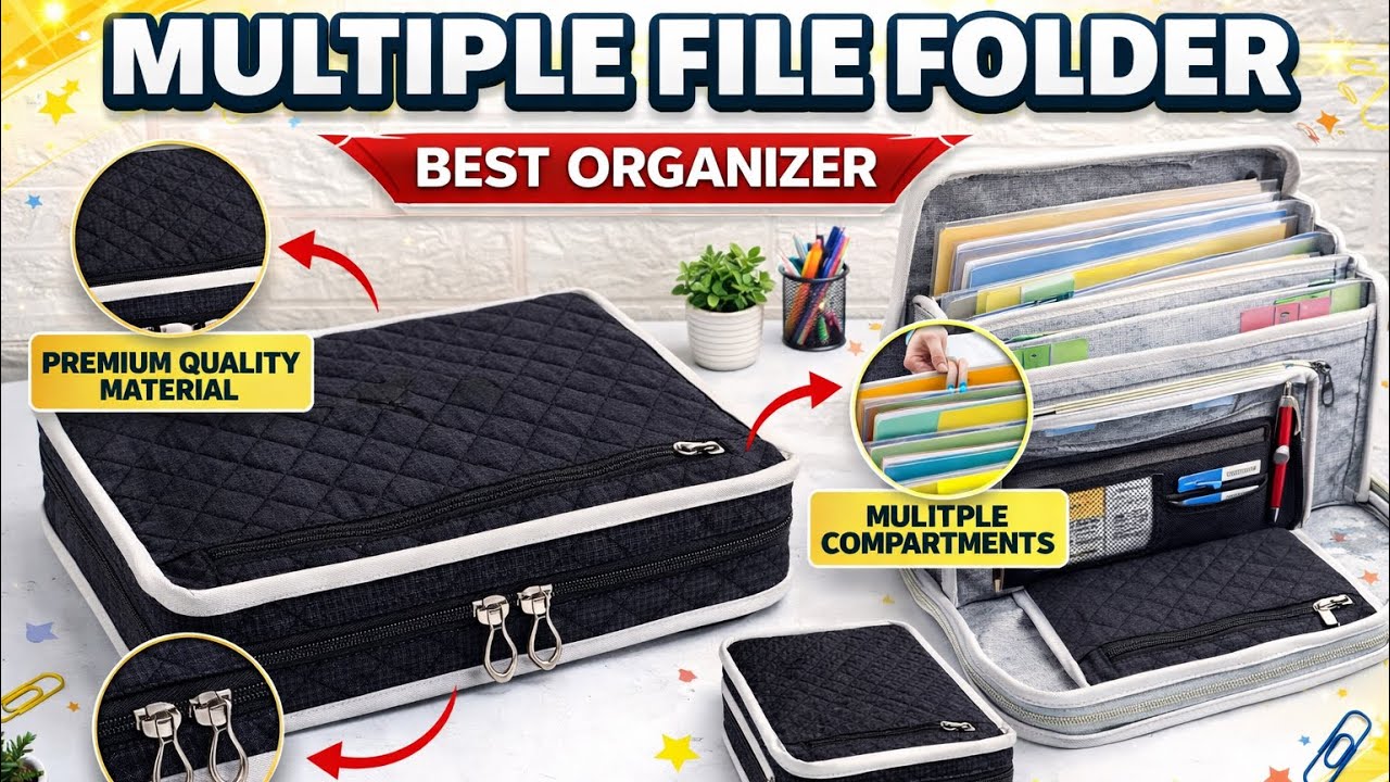Multi Files File Folder DIY multiple file folder organiser / very easy idea - YouTube
