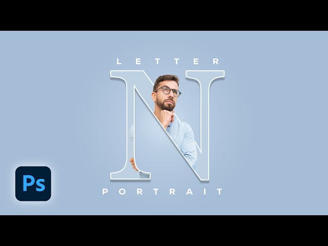 Easy way to Create Letter Portrait | Photoshop Tutorial class=