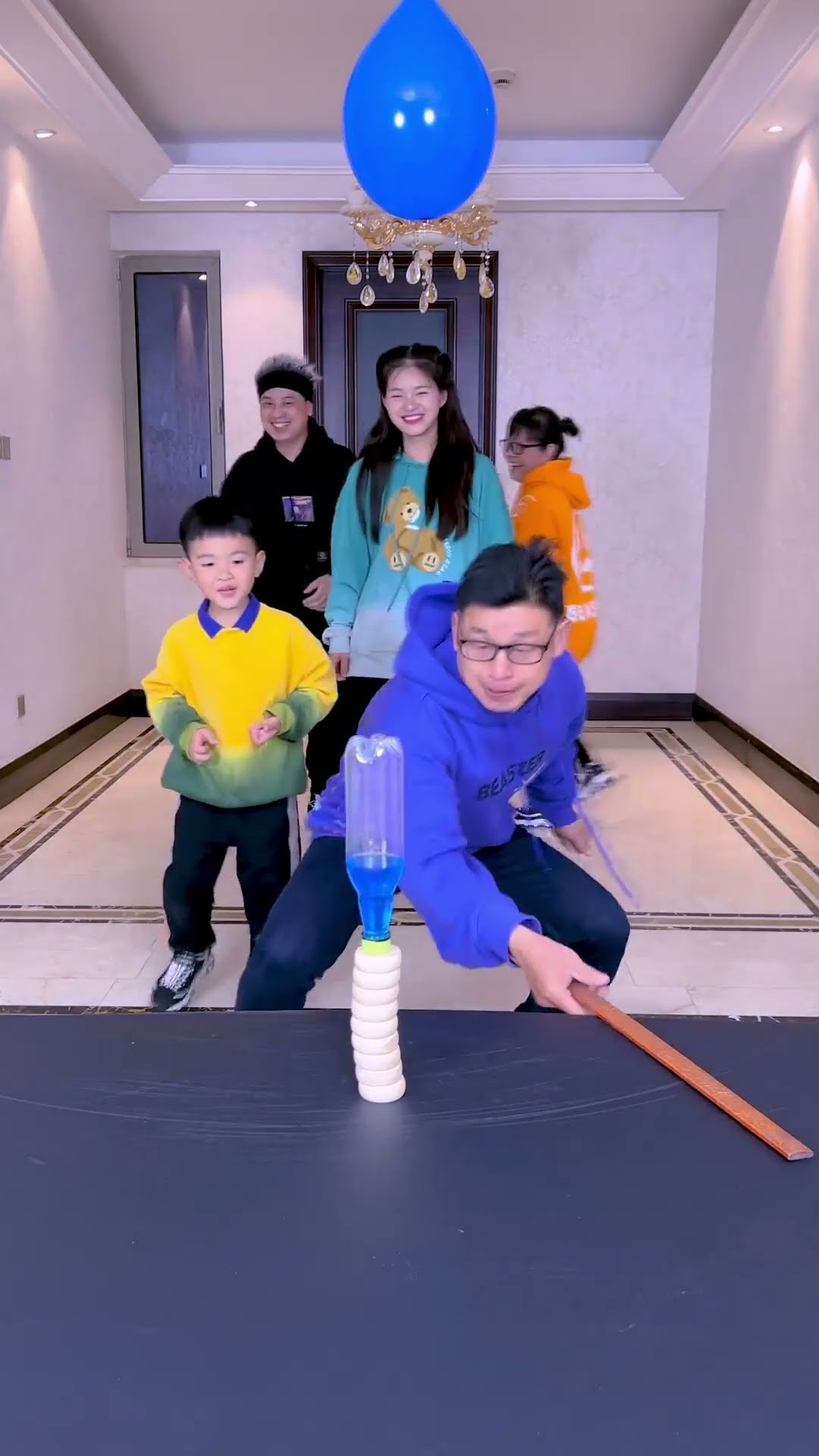 Chip Swipe Challenge!#Funnyfamily #Partygames #Challenge #Funny #Shorts