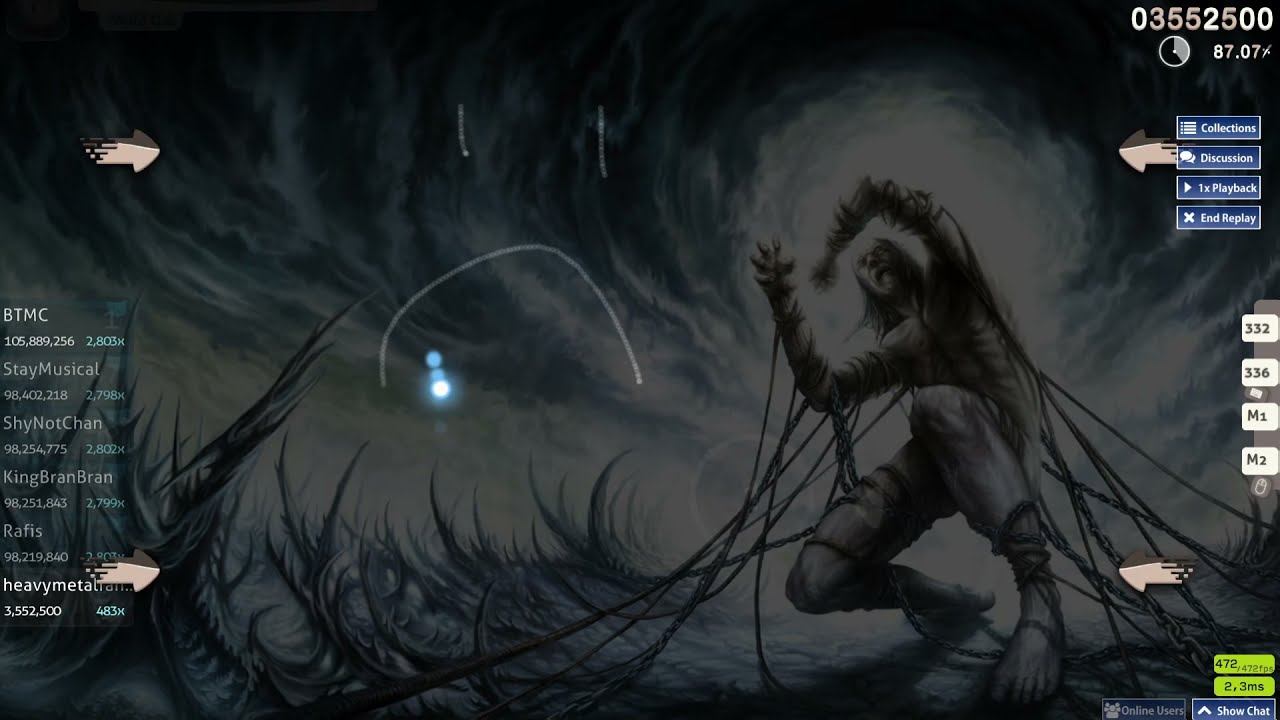 6 digit plays stream map in osu!