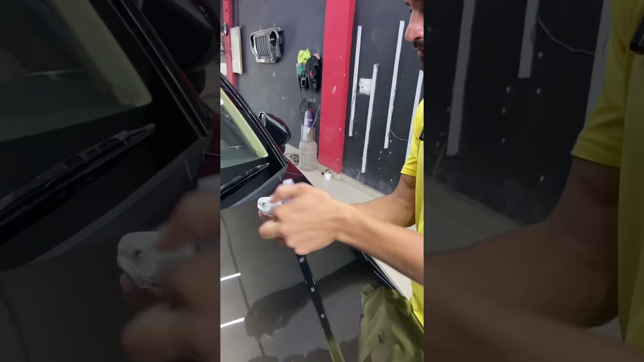 Contact for more information phone no. 9643466070 applying Ceramic coating on customer’s car ❤️‍🔥💯