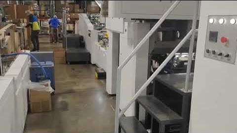 America A460 automatic square bottom paper bag making machine with online flat handle /twist handle