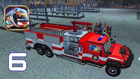 Bus Simulator Indonesia - FIRE TRUCK Mod Ultra Graphics Gameplay Walkthrough Part 6 (Android ios)