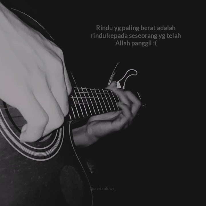 Story wa gitar lagu hanya rindu