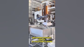 Unstoppable Efficiency: Robotic De-Palletizing & Feeding 😎 #depalletizing #palletizing #automation