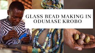 Ghana Recycled Glass bead Making by a world Renowned Bead maker