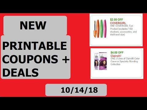 NEW Printable Coupons AND Deals!- 10/14/18
