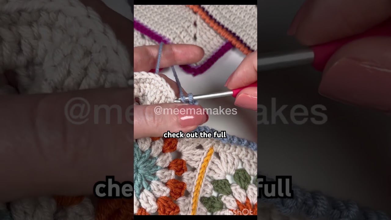 How to crochet a cute border #crochettutorial