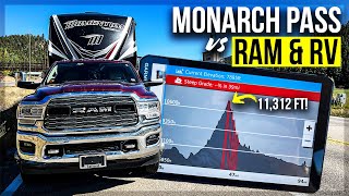RAM 3500 RV vs Monarch Pass in Colorado RV Living at 11 312 ft