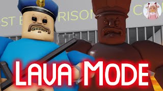 [LAVA MODE] BARRY'S PRISON RUN! (FIRST PERSON OBBY!) Roblox Gameplay Walkthrough No Death [4K] screenshot 5