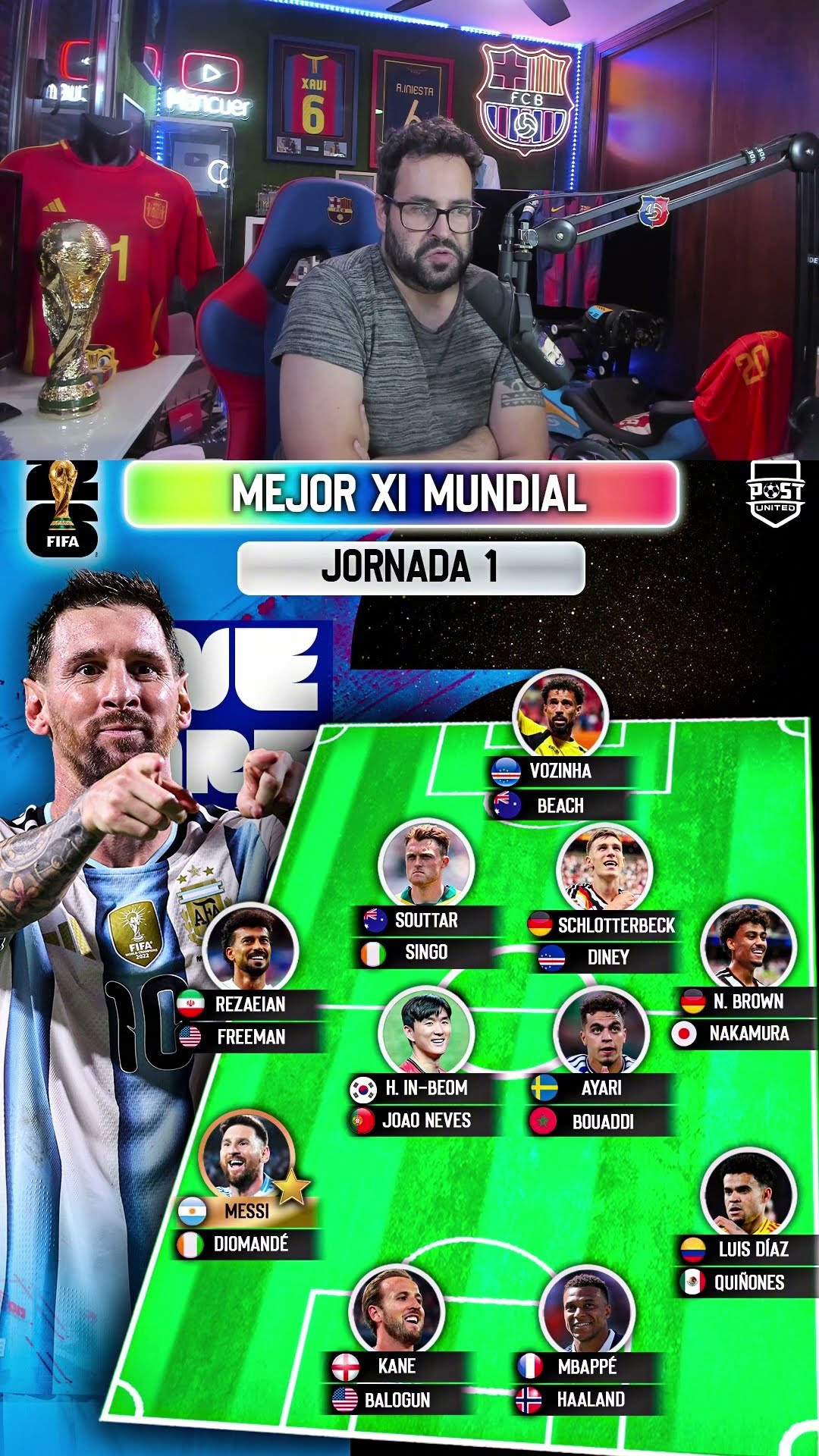 El 11 ideal de la 1º jornada del mundial #11ideal #mundial #worldcup  #shortvideo