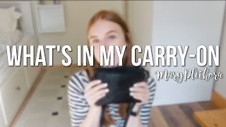 Whats In My Carry-On // MaryPlethora