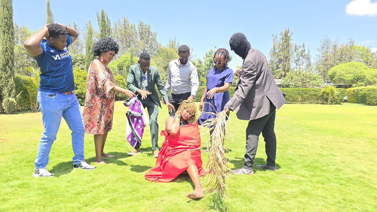 Nguvu za giza zimeshindwa😇Ona vile max  from US atabasamu baada  ya mganga wa mama chrish kushindwa