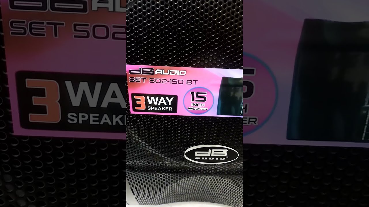 DB AUDIO SET 502-150 BT 3WAY SPEAKER 15 INCH WOOFER