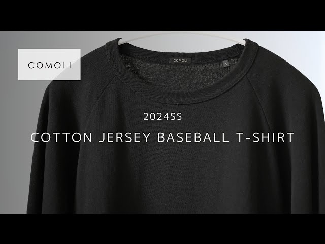 COMOLI】コットンジャージベースボールTシャツ【24SS】 - YouTube