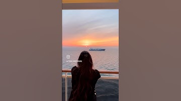 Balcony sunset view of cruise MSC FANTASIA.Balkonansicht der Kreuzfahrt.क्रूज का दृश्य#vlogs