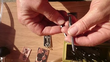 Compressed air Reciprocating hand engraver.Part 3