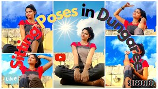 20 Sitting Poses In Dungaree With Sky Background Edits Edited Sky Backgrounds Photo Tricks