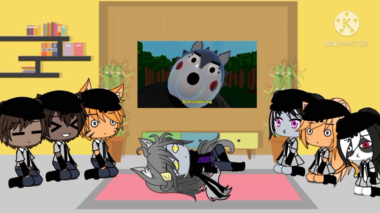 piggy reaction to piggy funny roblox