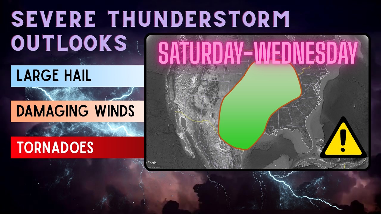 ⚠Changes To The Severe Thunderstorm Forecast For Next Week! More risk ...