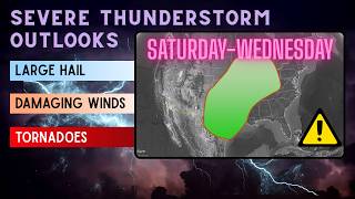 Changes To The Severe Thunderstorm Forecast For Next Week More risk extended days Stay Alert