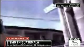 Los testimonios del sismo en Guatemala