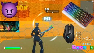 “Caper” skin w/minty pickaxe takes over Box Fights 240FPS 😍 Chill GK61 Fortnite Keyboard Sounds 😴
