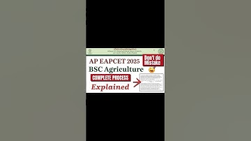 “Want BSc Agri Seat in 2025? Watch This First!”