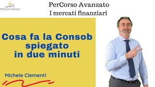 Cosa fa la Consob