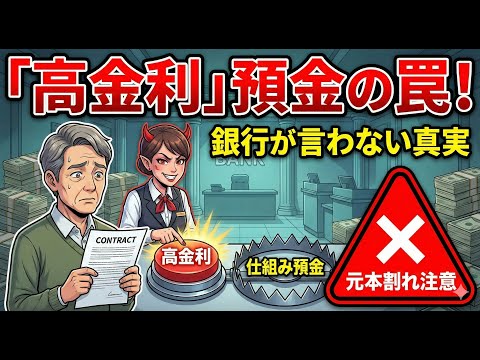 【絶対買うな】仕組み預金の罠を徹底解説！高金利の正体は〇〇だった