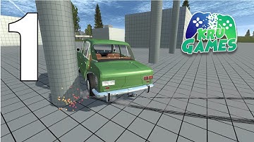 Simple Car Crash Physics Simulator Demo Gameplay Walkthrough #1 (Android, IOS)