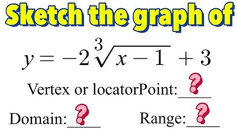 How to Graph Cube Root Equation in Vertex or Graphing Form Part 3 - the |a| is greater lthan 1