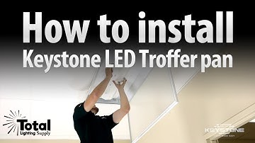 How to install the Keystone LED retrofit Troffer pan by Keystone & Total Bulk Lighting