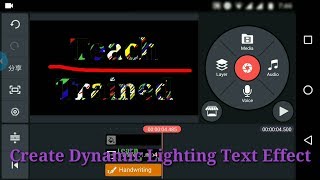 Logo Maker Creating New Multi Color Text Effects in Kinemaster l logo making.T&T