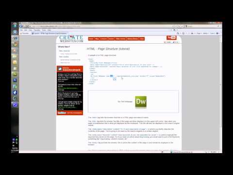HTML Page Structure