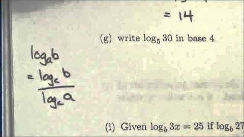 Math 30-1 Logarithms Review #5g