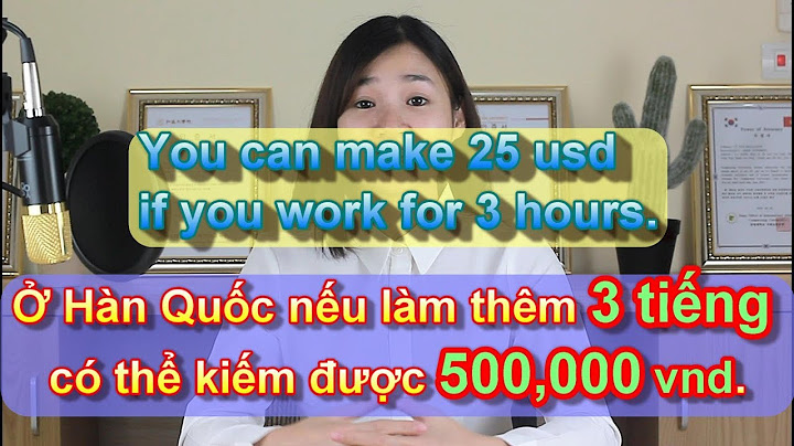 Làm thêm ở hàn quốc bao nhiêu tiền năm 2024